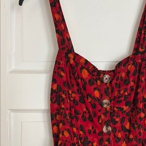 Red Cheetah Maxi Dress